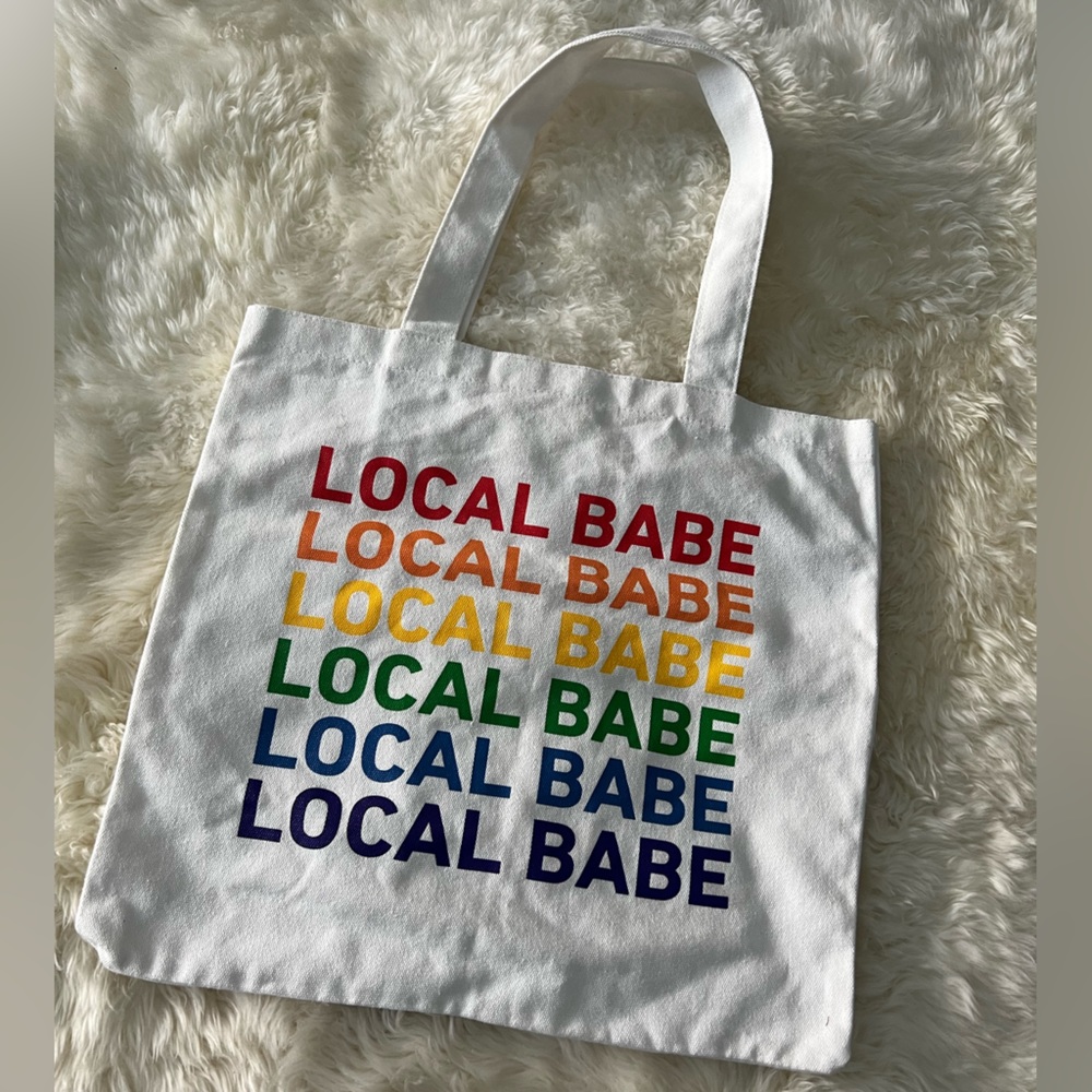NWOT - Cotton Tote 'Local Babe'